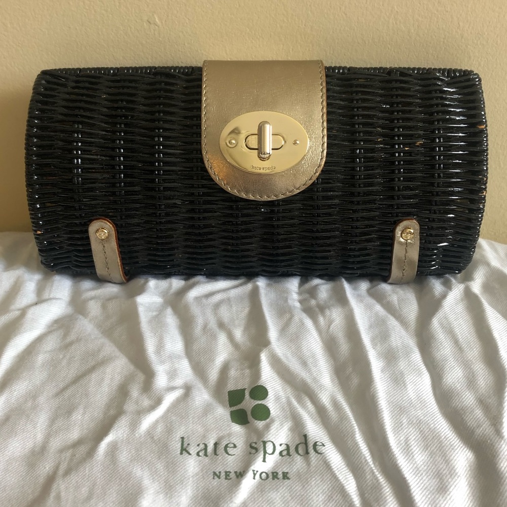 Kate Spade wicker clutch